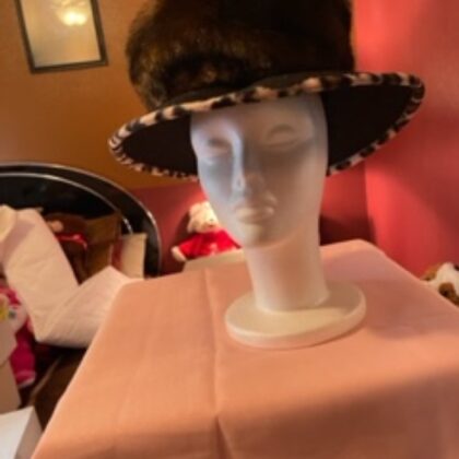 17 - Black Fur with Leopard Trim